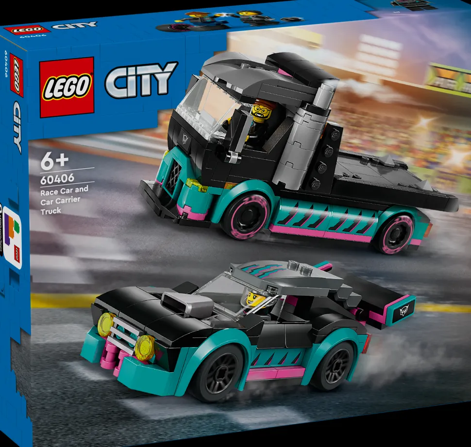 LEGO® City Great Vehicles - Racerbil och biltransport