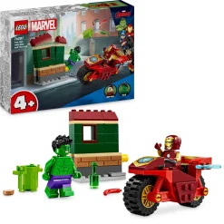 LEGO® Super Heroes Marvel - Iron Man med motorcykel och Hulk