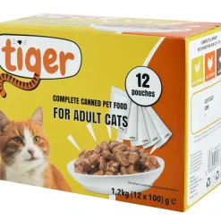 Menybox blötfoder Tiger
