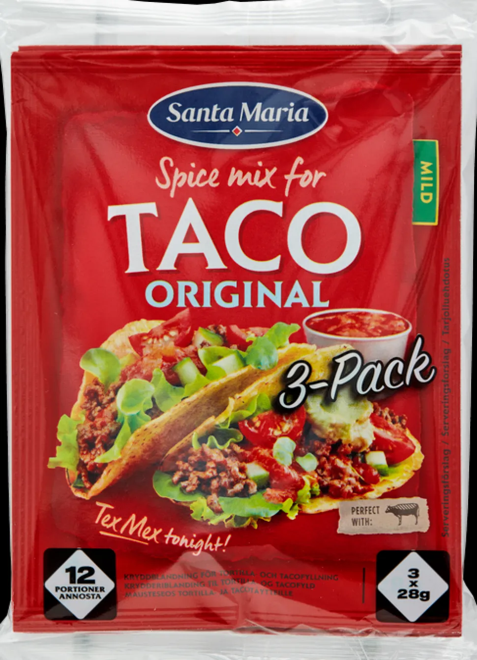 Taco Kryddmix 3-pack